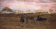 Giovanni Segantini Returning Home oil on canvas